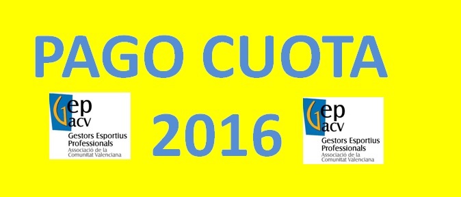 PAGO CUOTA 2016