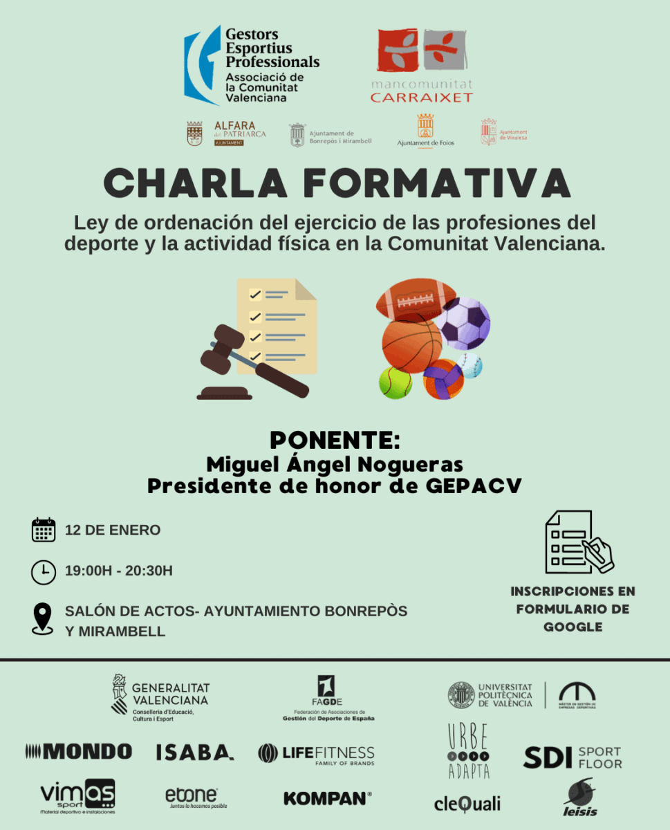 GEPACV. Jornada formativa llei 12-01